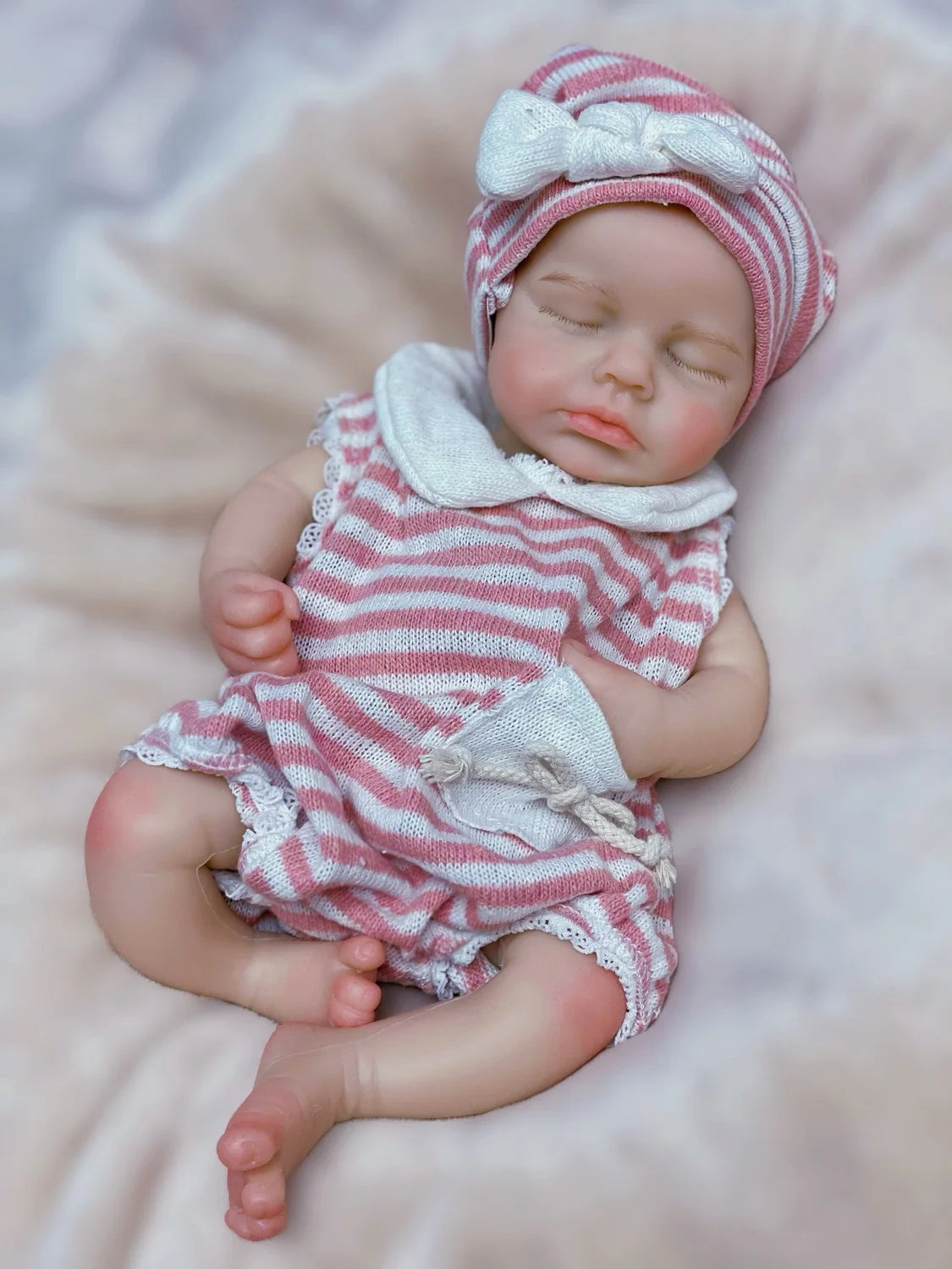 LouLou Bebe Reborn Baby Girl 33cm Pink