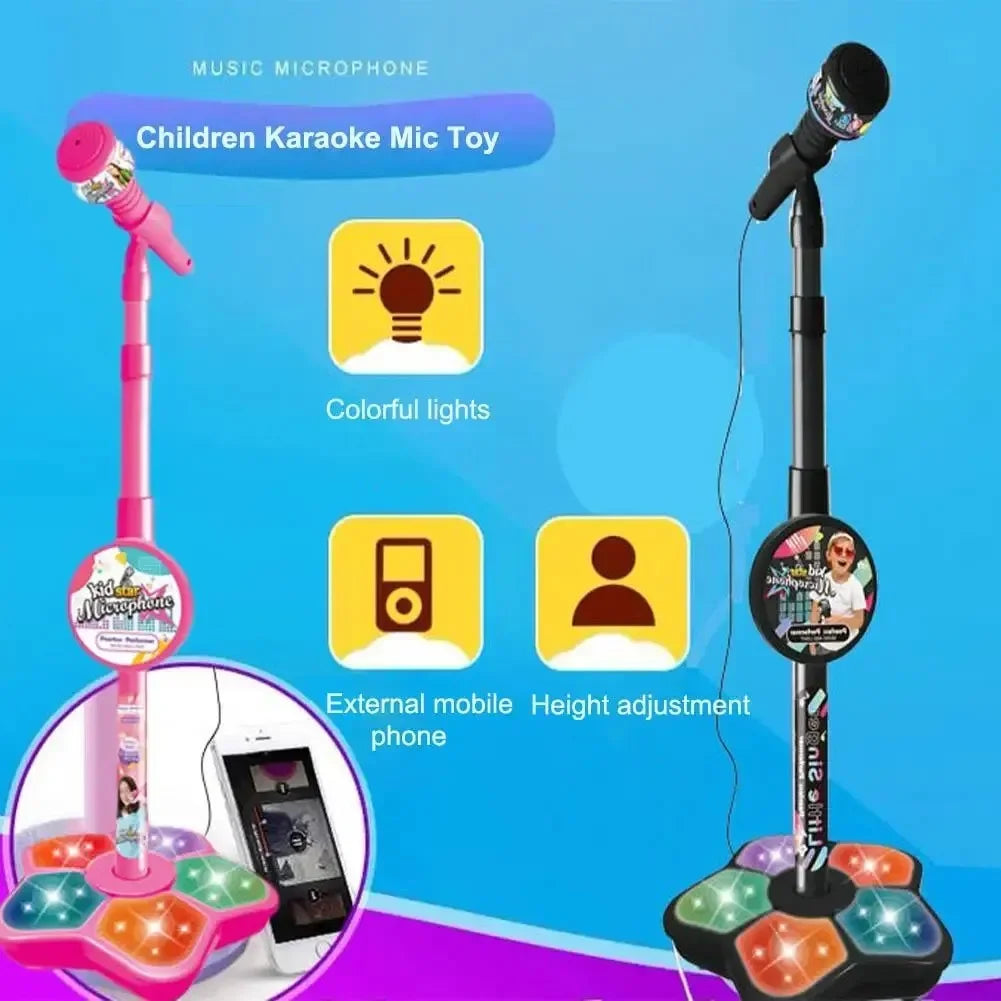 Kids Rocking-Roll Microphone with Stand Toy