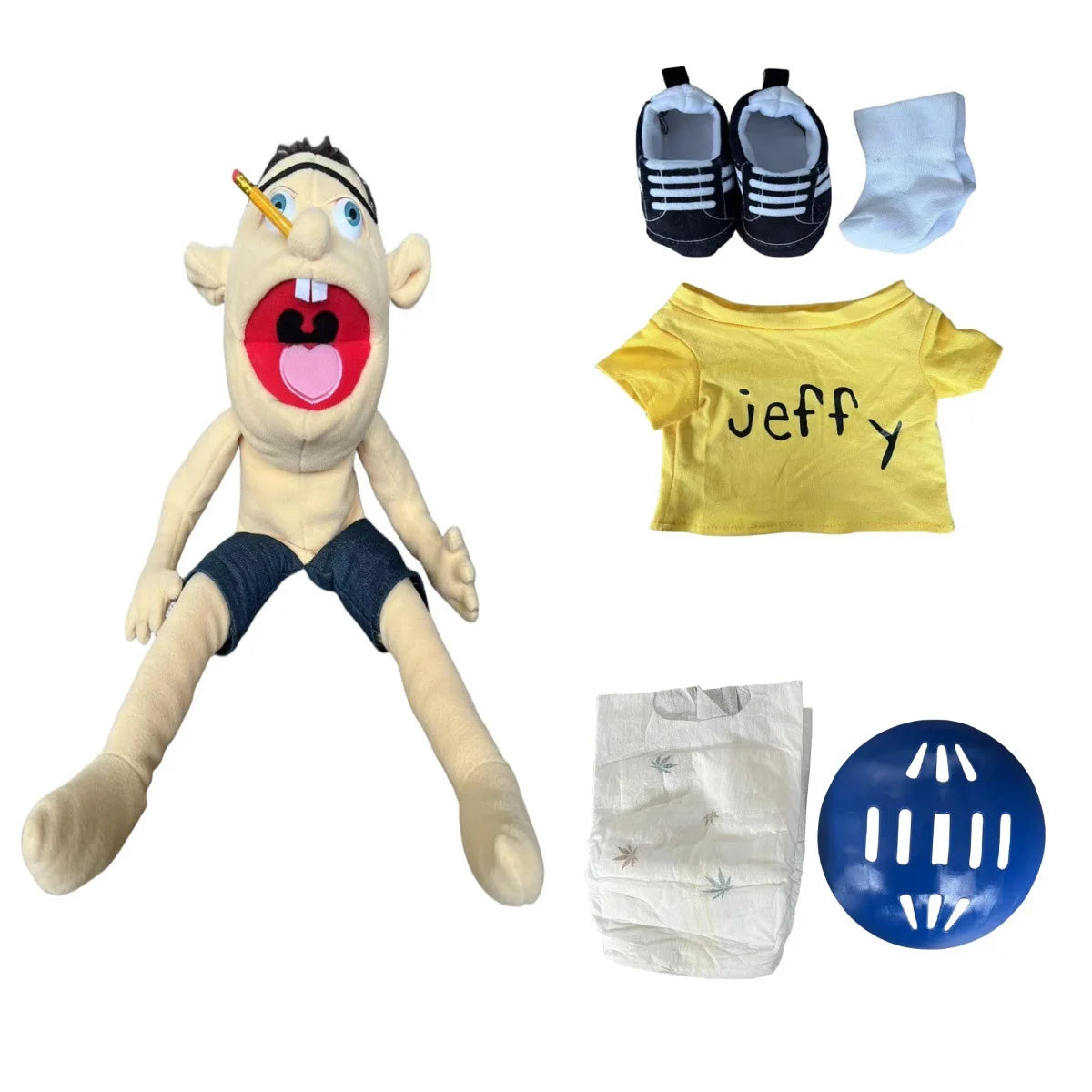 Plush Large Jeffy Boy Stuffed Toy - 60cm