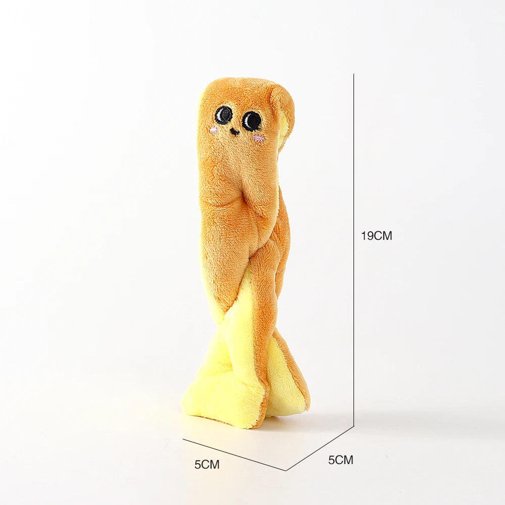 Plush Challah Bread Stuffed Toy - 19cm