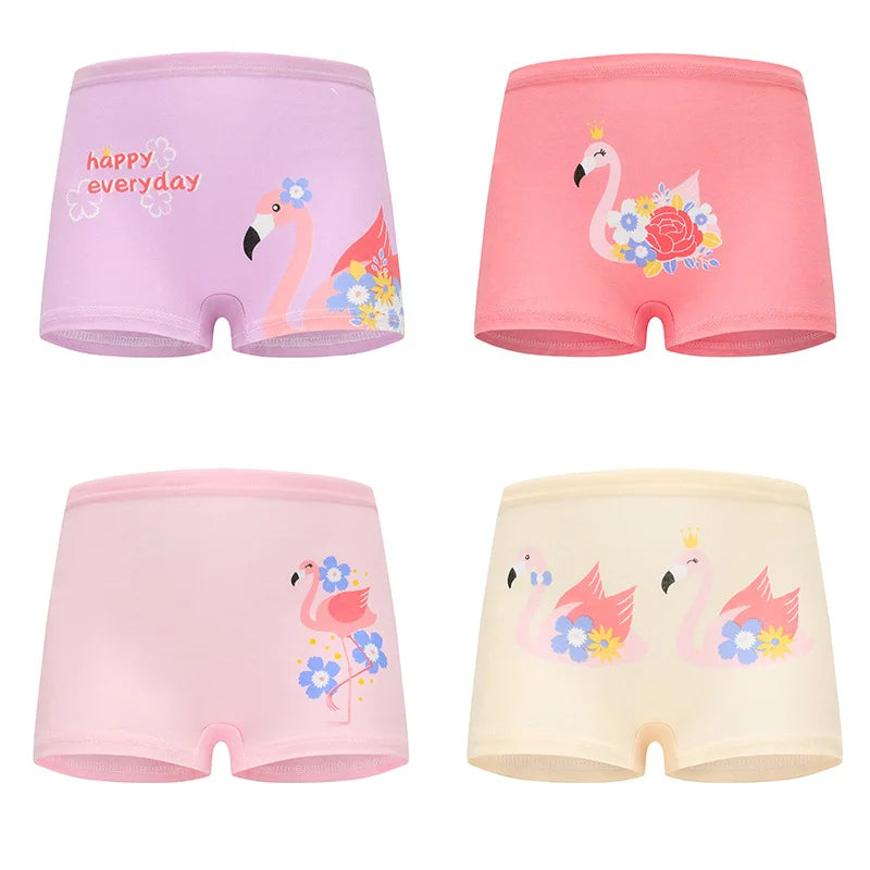 4 Piece - Girls Cotton Underwear 4 pieces 4