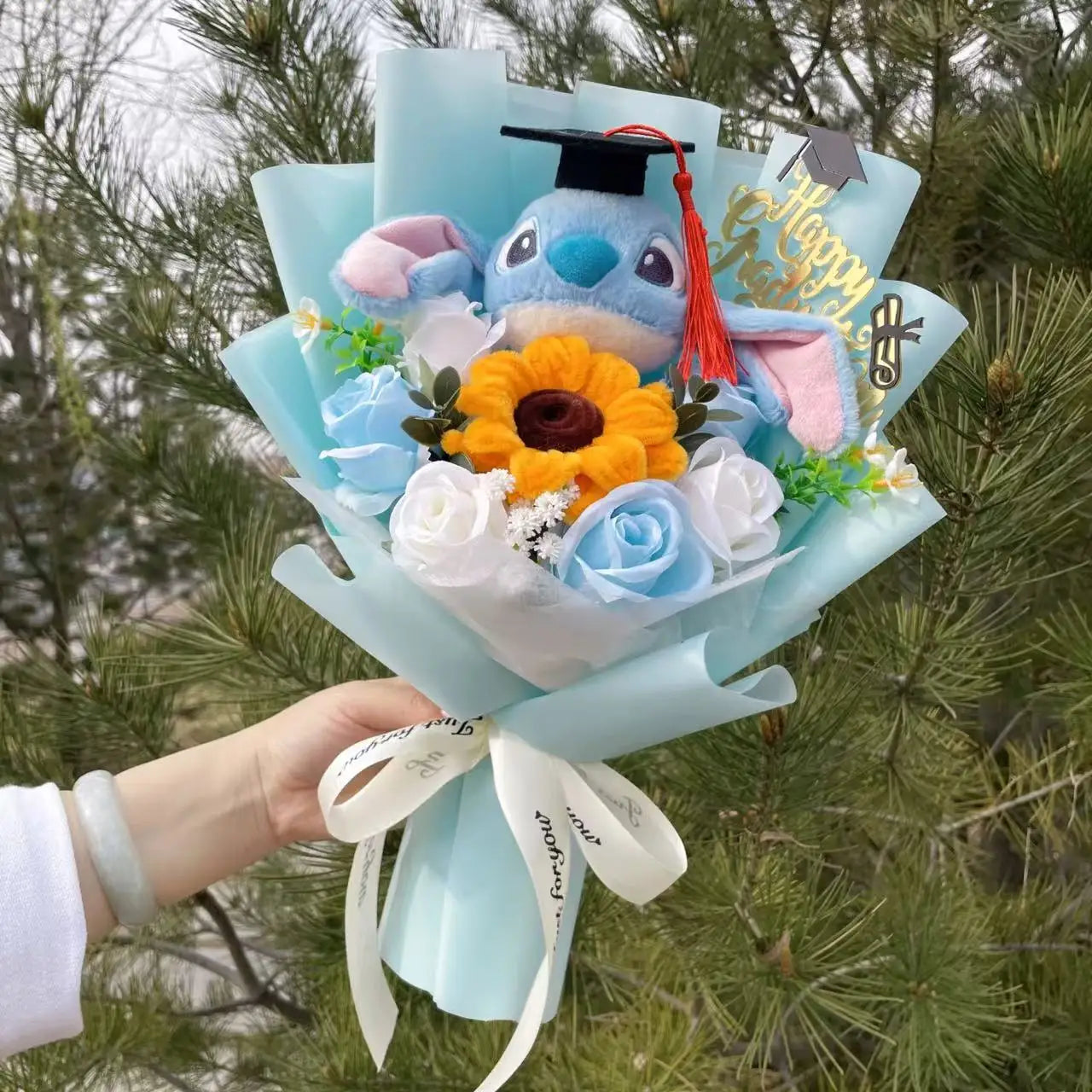 Plush Teddy Bear Stuffed Flower Gift Bouquet