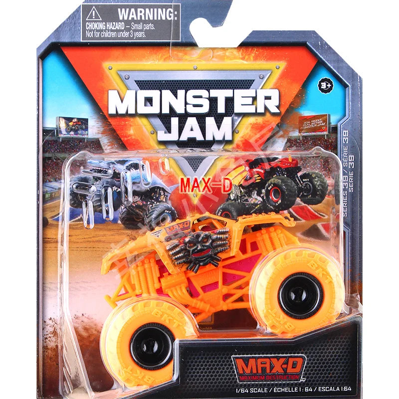 Monster Mutt Monster Jam Grave Digger 1:64 Scale Die Cast Alloy Truck Toys Monster Jam Grave Digger Monster Truck Boys Off-Road Chocolate