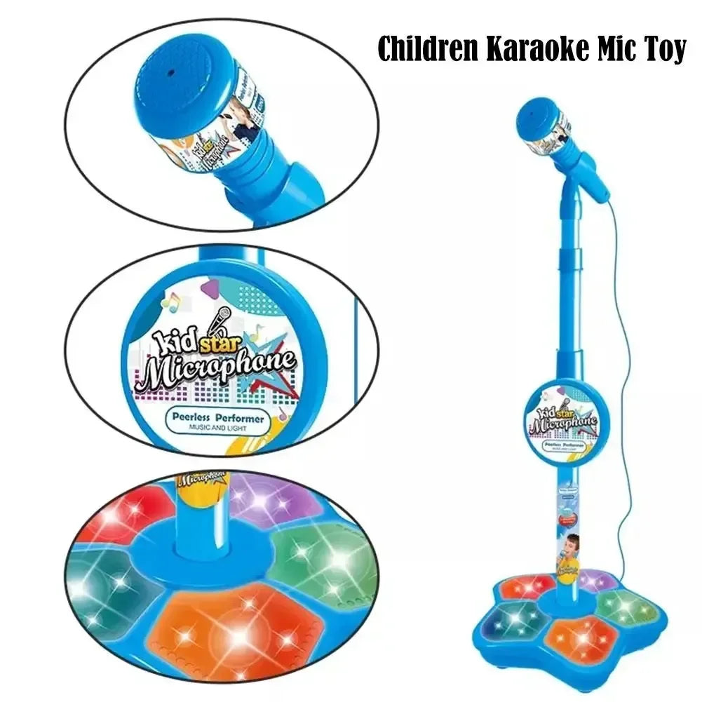 Kids Rocking-Roll Microphone with Stand Toy