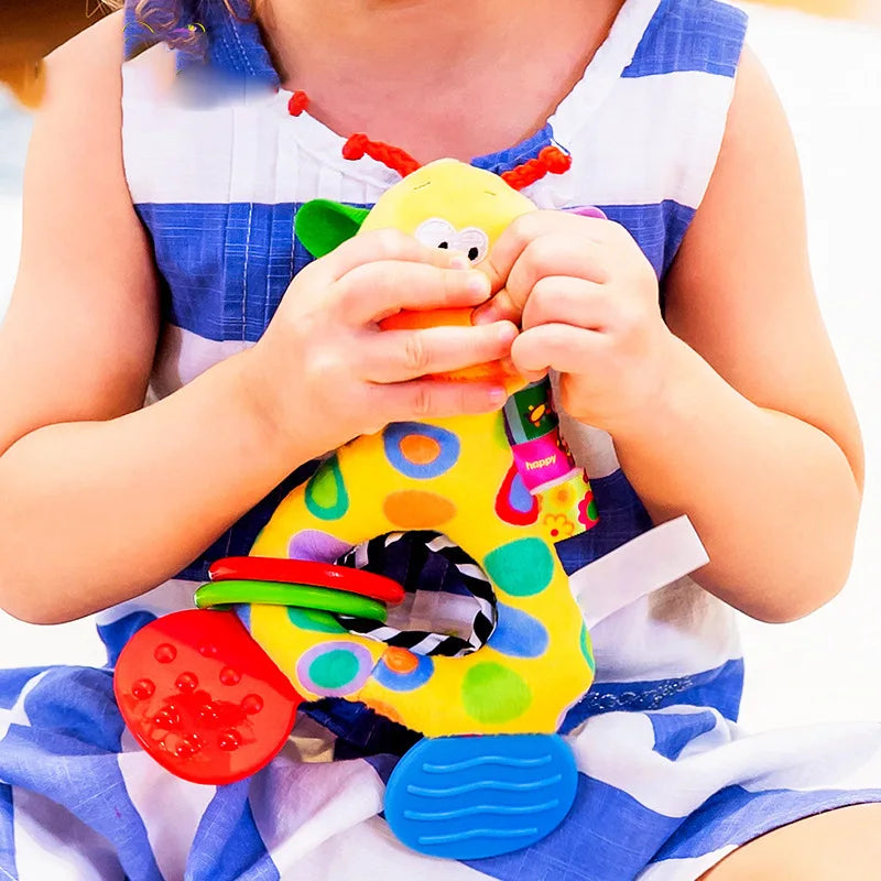 Baby Soft Giraffe Hand Rattle Toy
