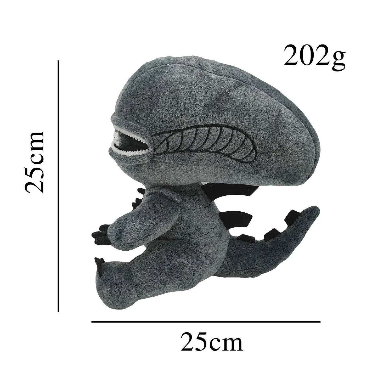 Plush Alien Xenomorph Stuffed Toy - 25cm