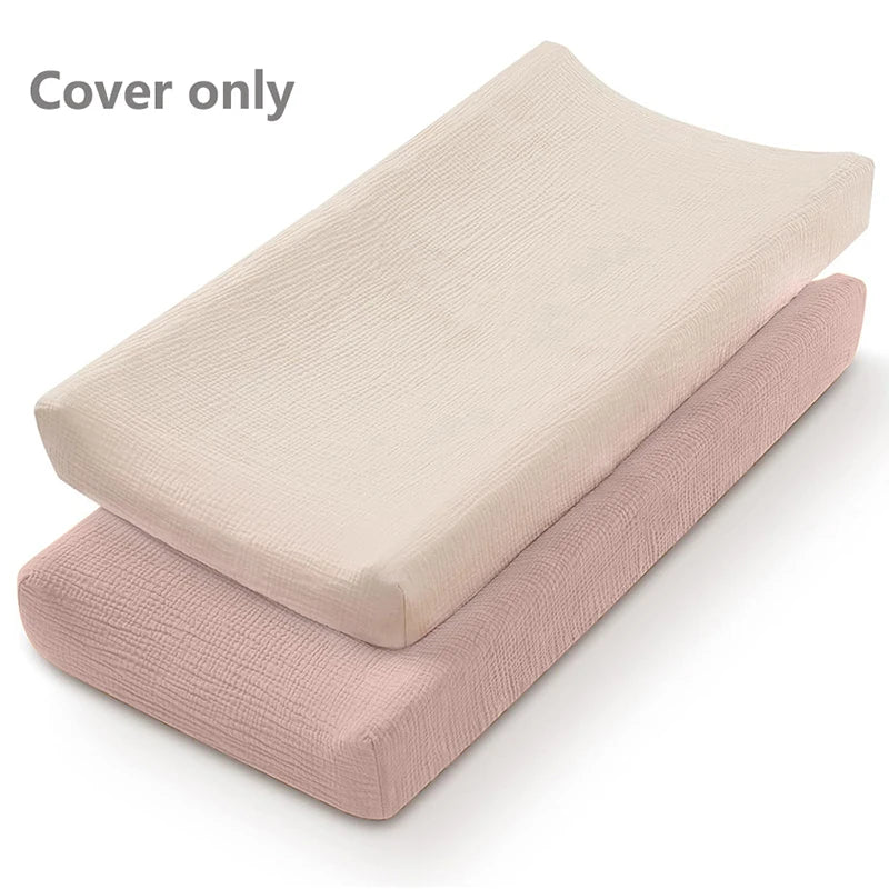 Muslin Changing Pad Cover for Changing Table (Set of 2)