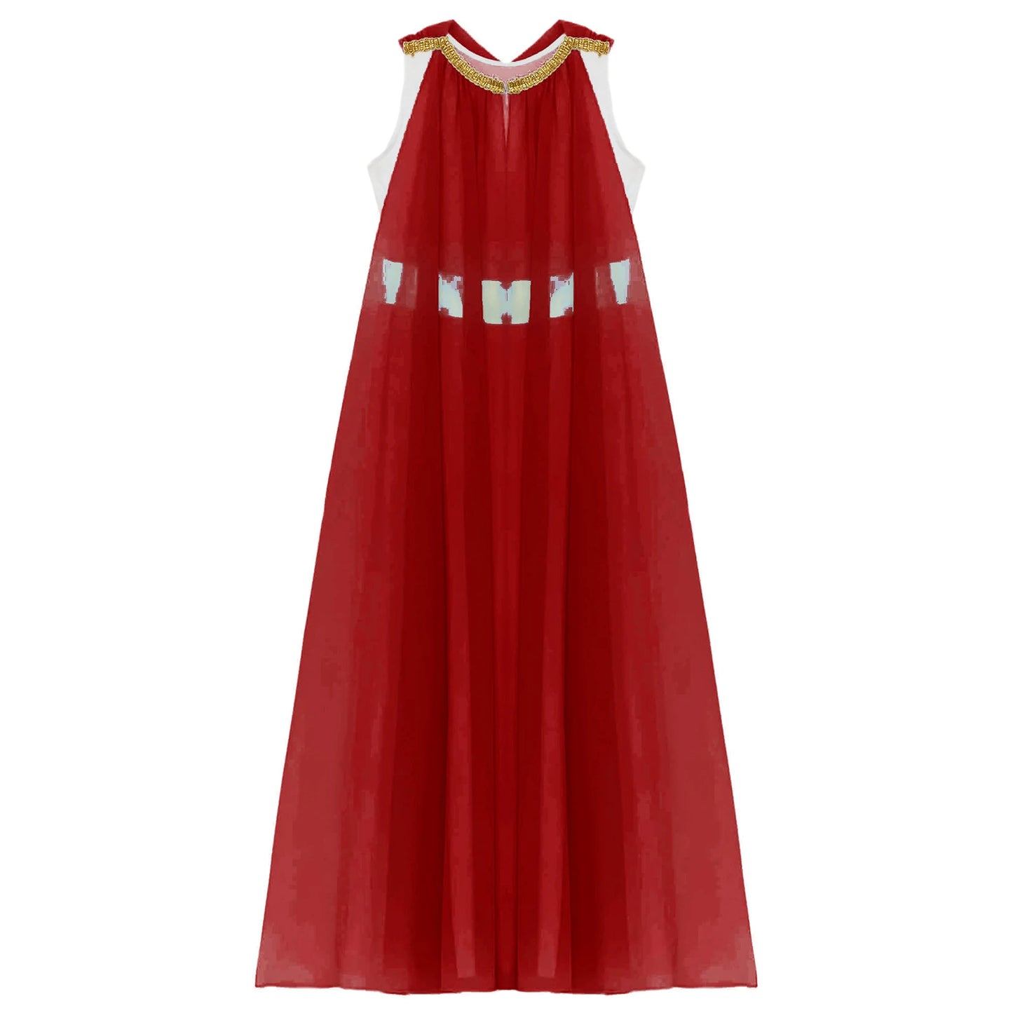 Girls Roman Grecian Athena Split Costume Dress (Age 6-16 YRS)