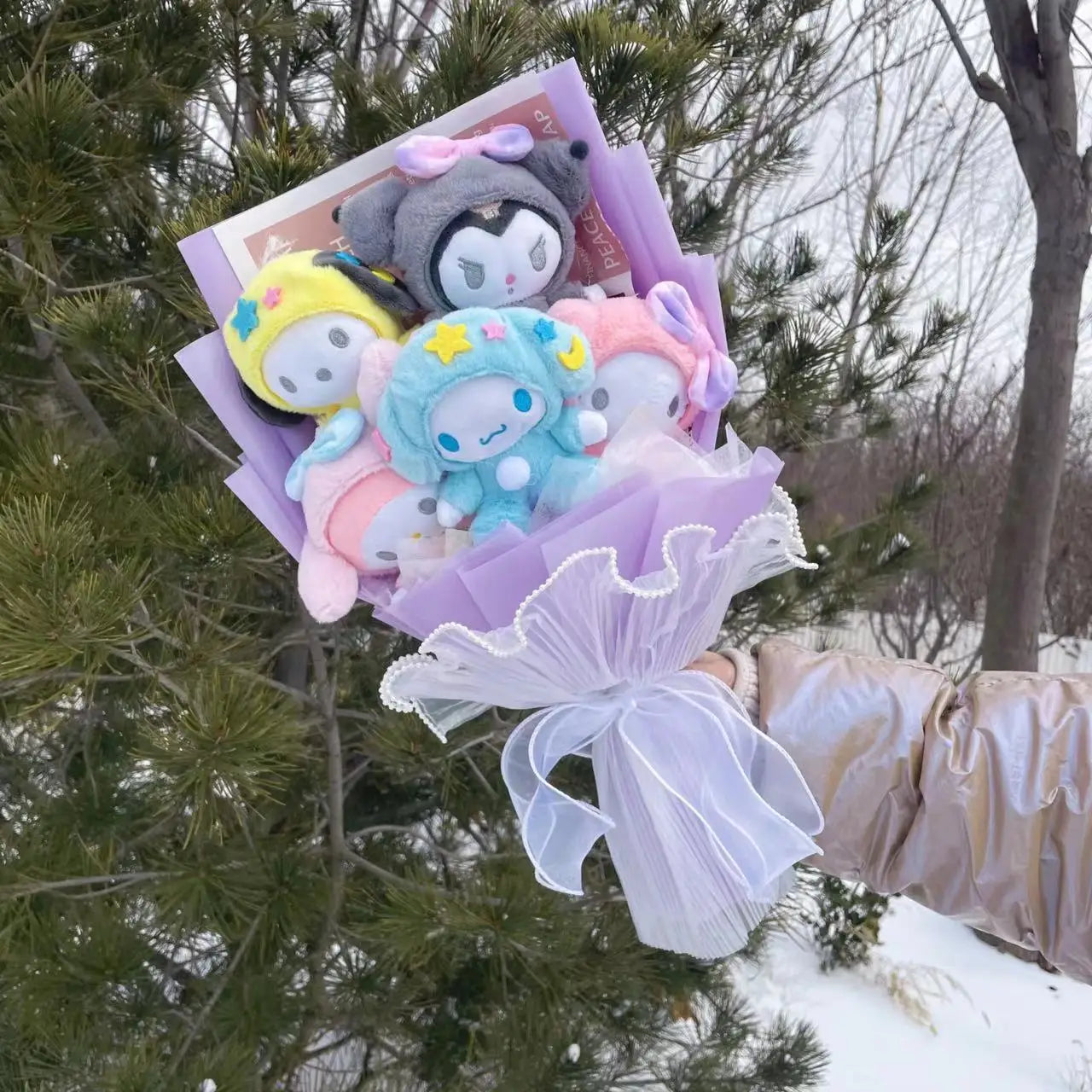 Plush Melody Stuffed Toy Flower Gift Bouquet 6