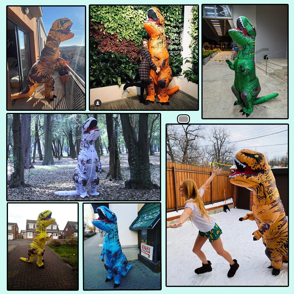Adult/Kids Inflatable Dinosaur Costumes