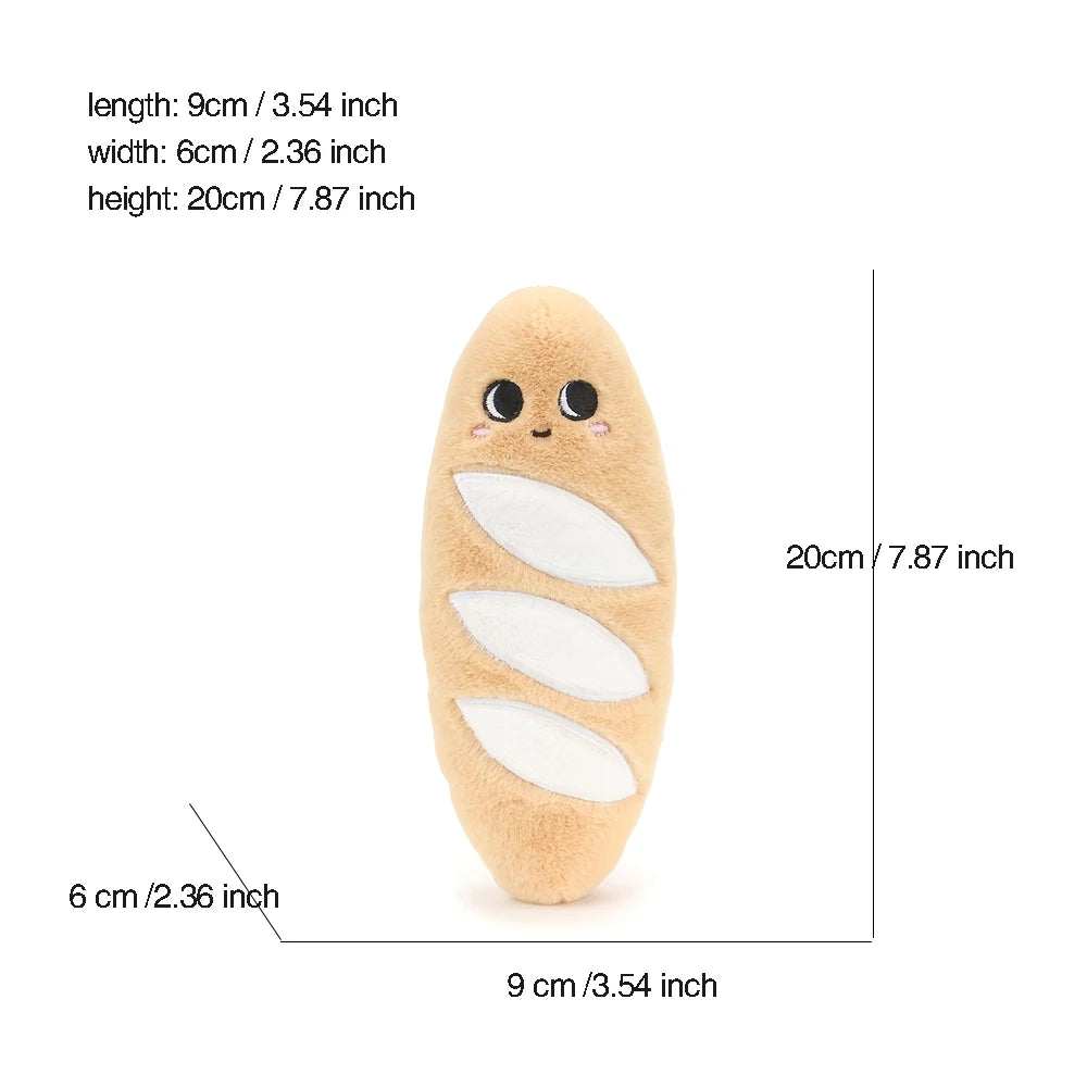 Plush Baguette Bread Stuffed Toy - 20CM