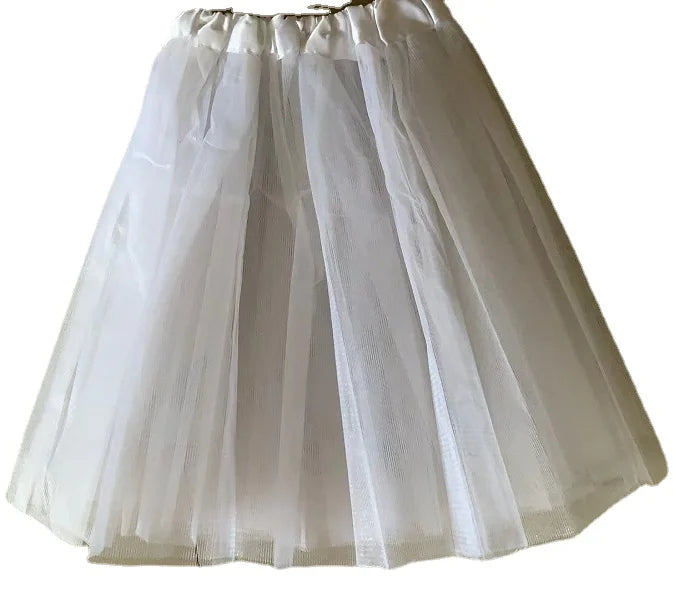 Girls Ballet Tutus Mini Skirt (Age 24M-7 YRS) White 2-7Y