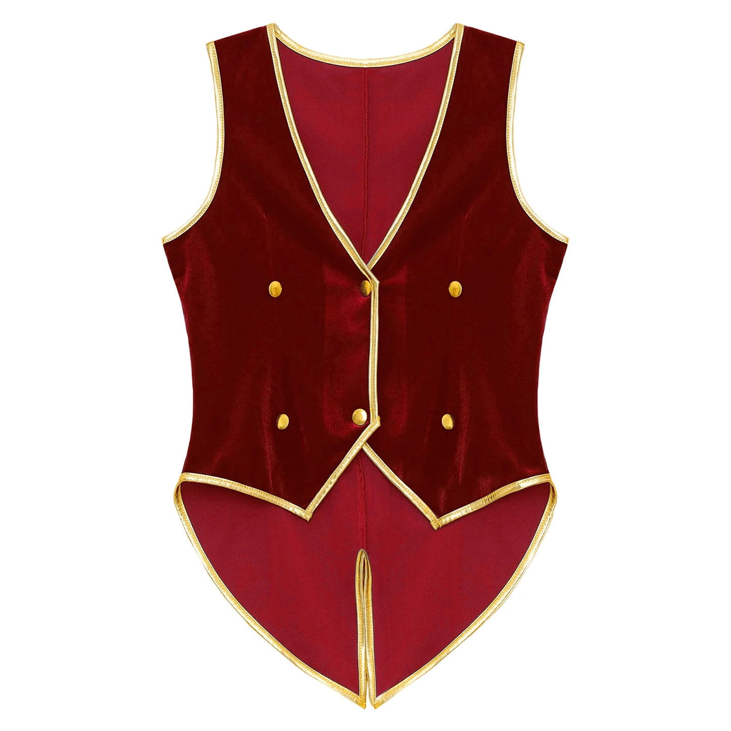 Boys Medieval Renaissance Tailcoat Vest Costume (Age 6-16YRS)