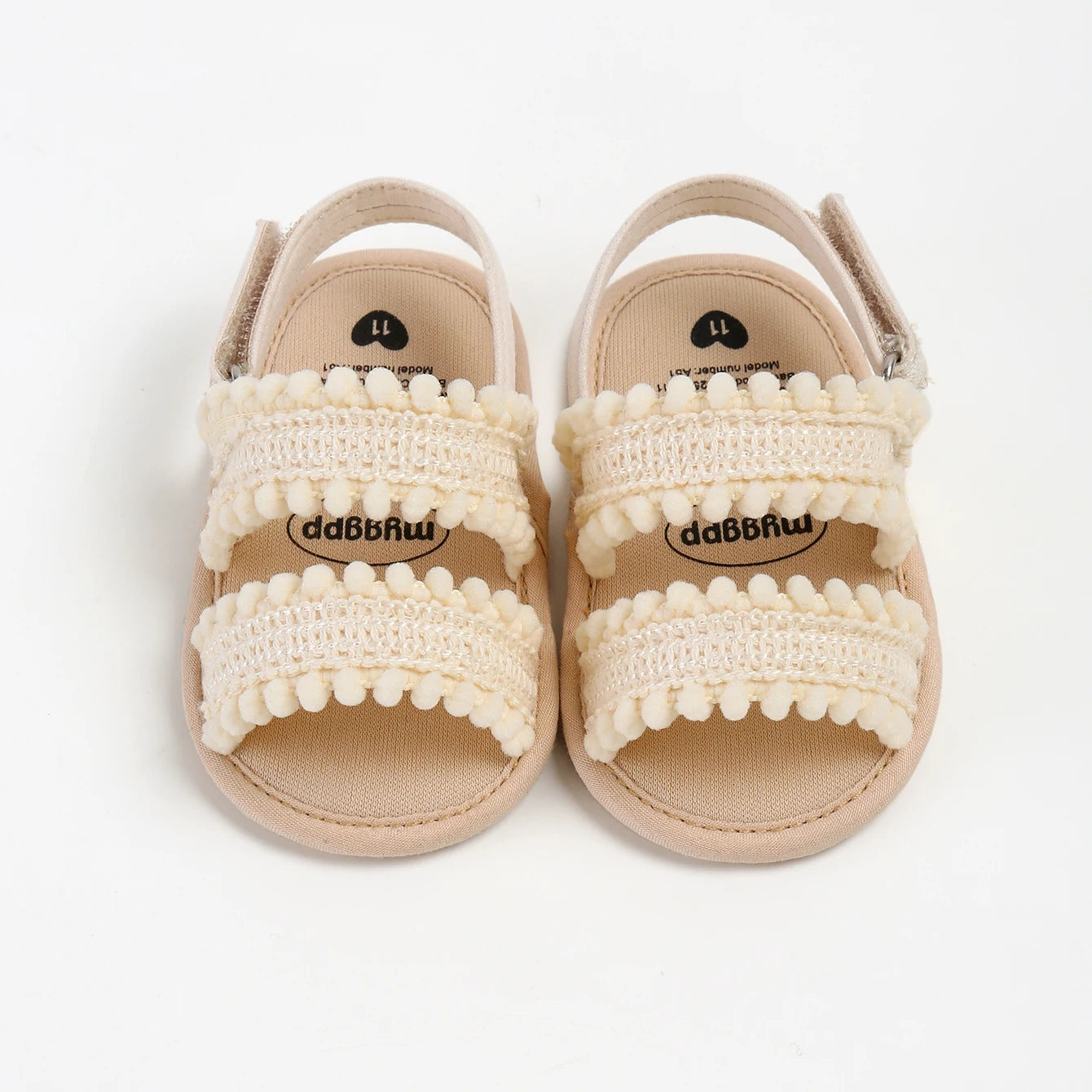 Baby Girl's Open Toes Sandals (Newborn-18M) Beige