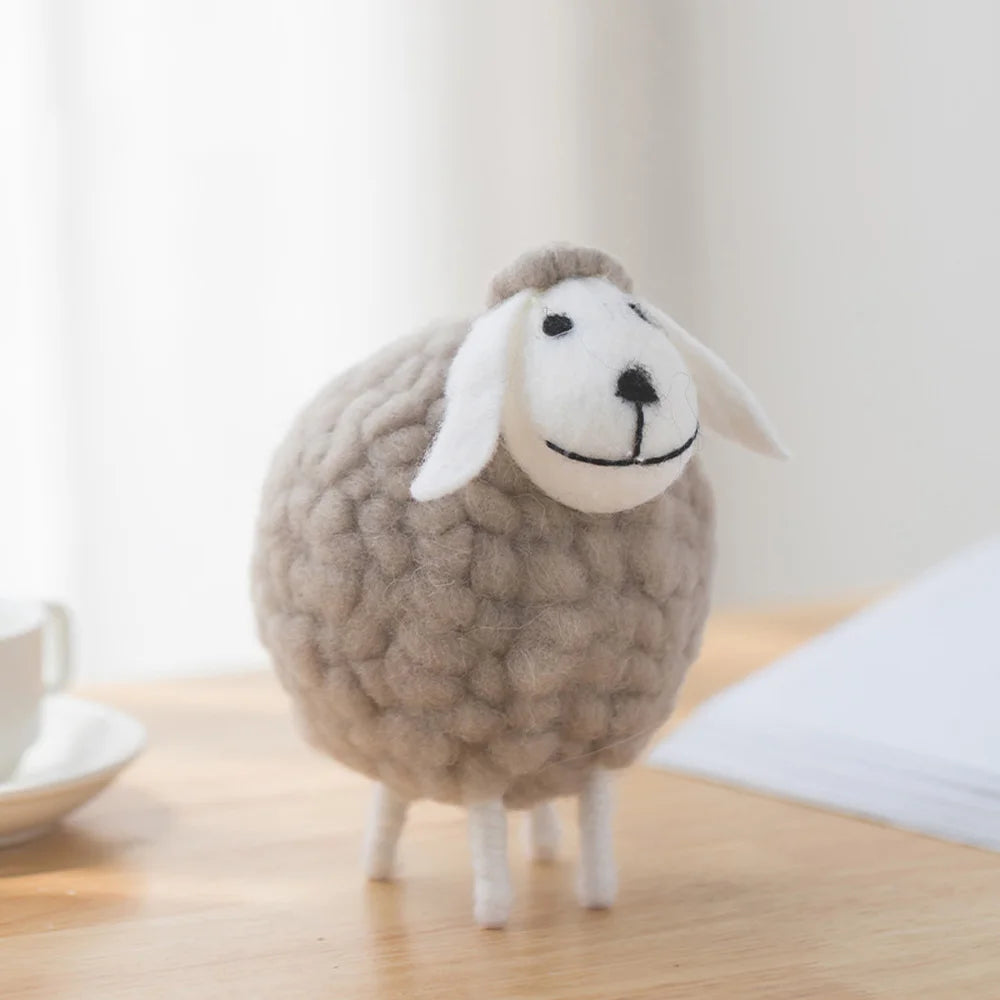 Plush Mini Felt Sheep Stuffed Toy 11-16cm