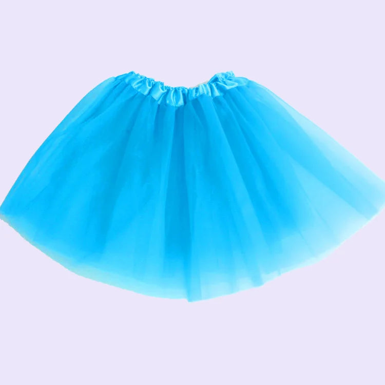 Girls Ballet Tutus Mini Skirt (Age 24M-7 YRS) Sky Blue 2-7Y