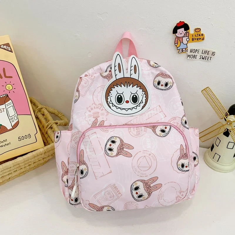 Labubu Backpack - Lightweight, Preppy Style Cartoon Schoolbag - Durable, Water-Resistant Labubu-E