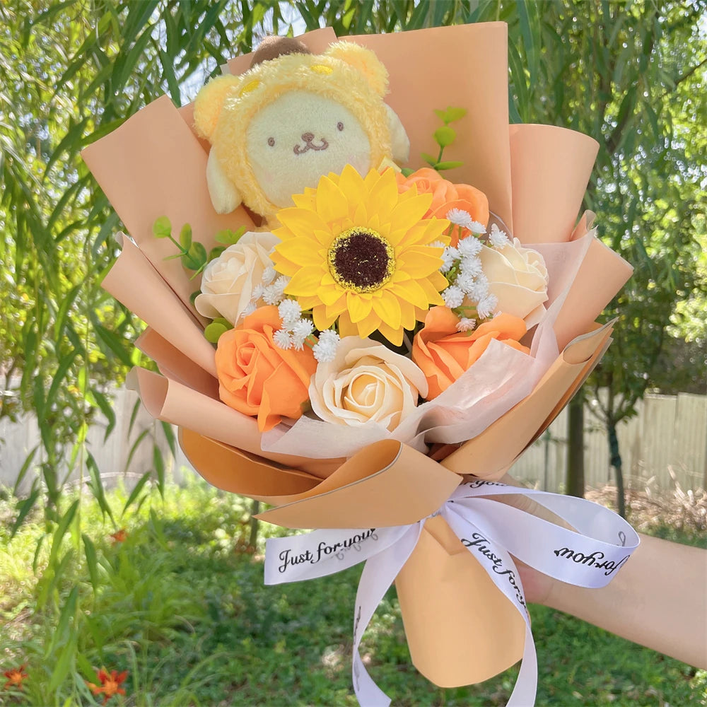 Plush Melody Stuffed Toy Flower Gift Bouquet