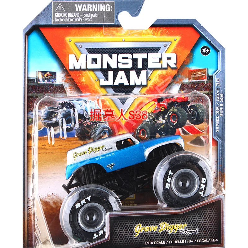 Monster Mutt Monster Jam Grave Digger 1:64 Scale Die Cast Alloy Truck Toys Monster Jam Grave Digger Monster Truck Boys Off-Road Purple