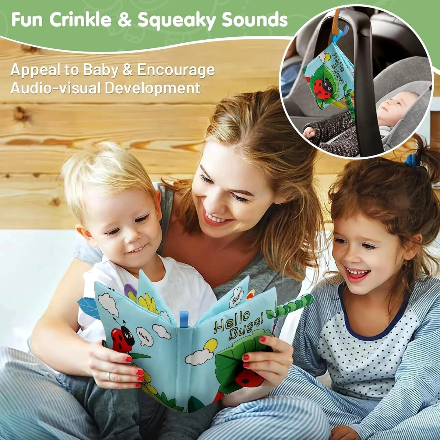 Soft Baby Book Crinkle Cloth Book Marine Animal