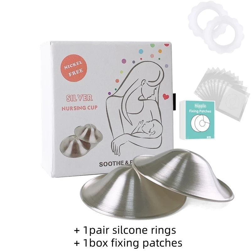 The Silver Nursing Cups Shields Breast Feeding