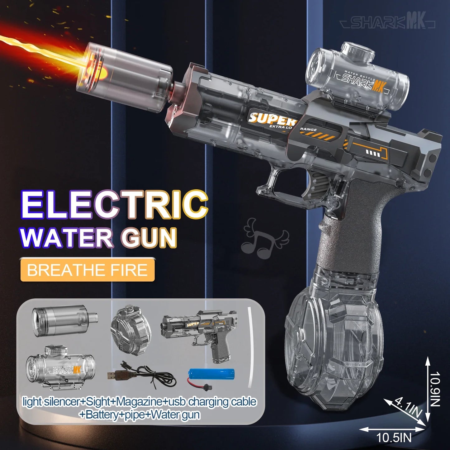 SHARK MK Electric Water Breathe Fire Feature