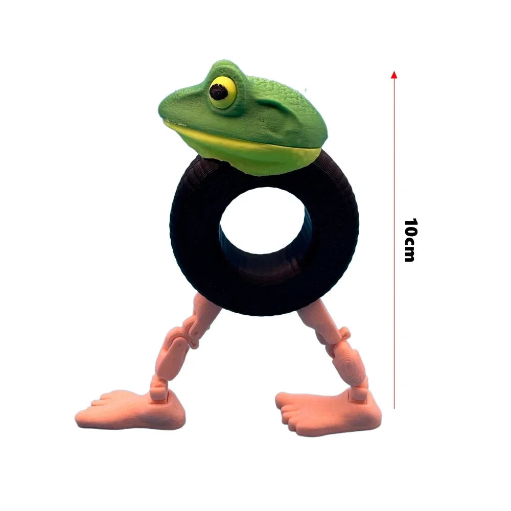 Upgraded Tung Tung Tung Sahur Figurine Ballerina Cappuccino Action Figure Tralalero Tralala Anime Figure Desk Ornament Toys Gift Multicolor Small Frog