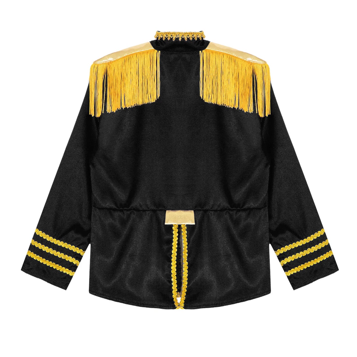 Girls 60s Retro Band Musician Costume Tassel Jacket (Age 6-16 YRS)