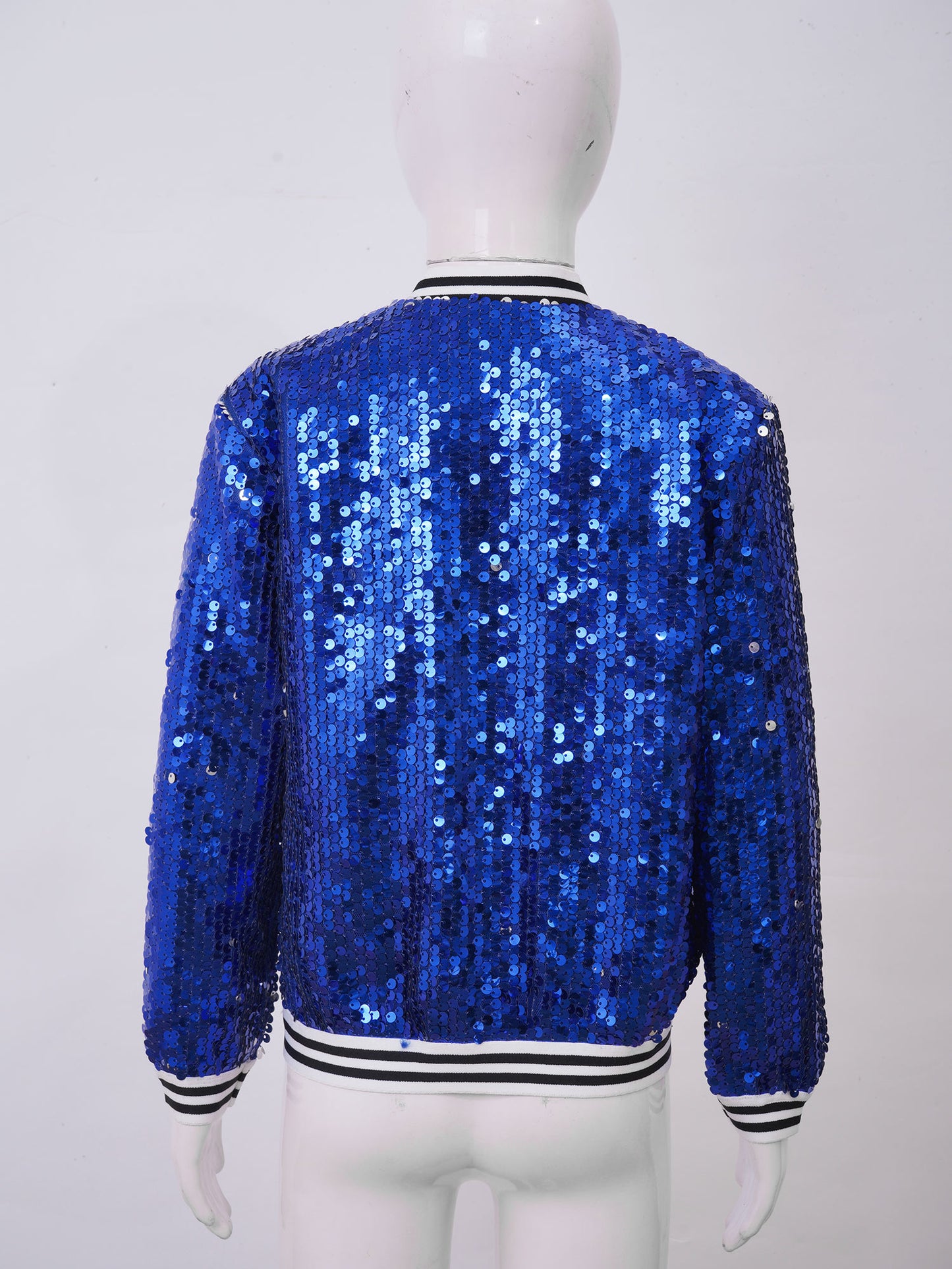 Girls Sequins Baseball Bomber Jackets (Age 6-16 YRS)