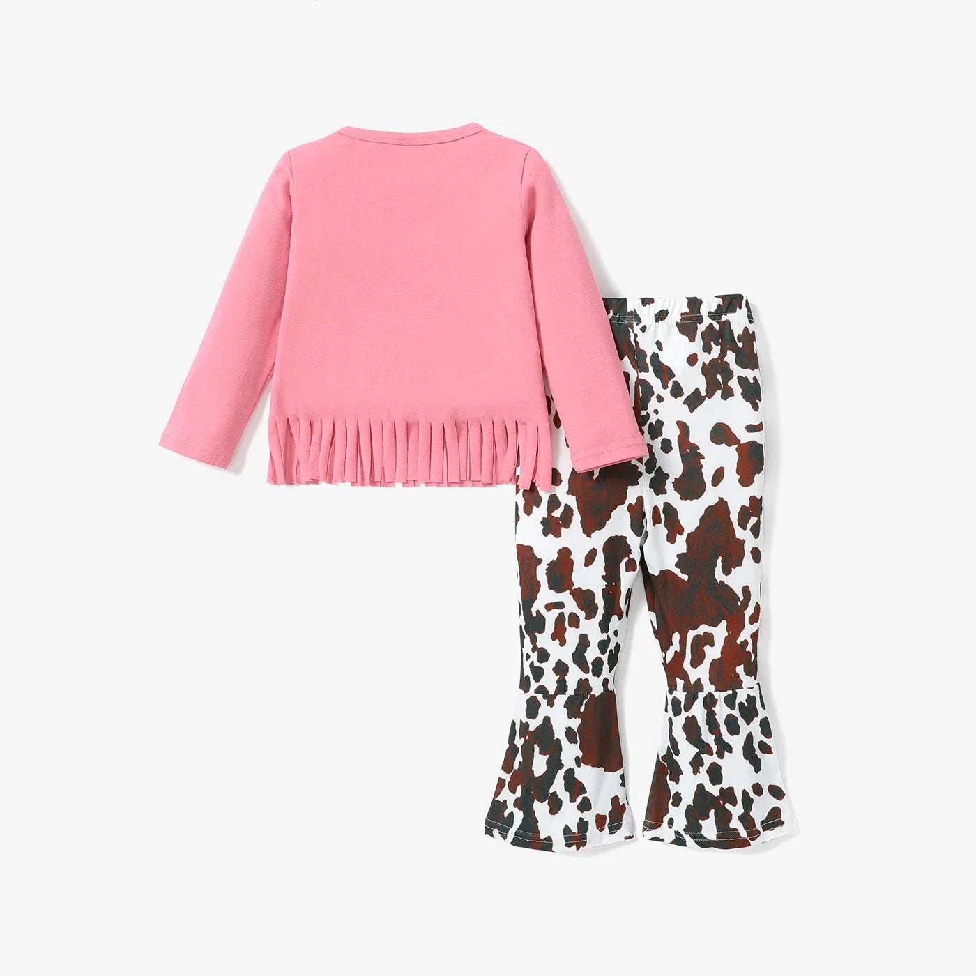 Girls Pink Cowgirl Top & Trousers Set (Age 24M-6YRS)
