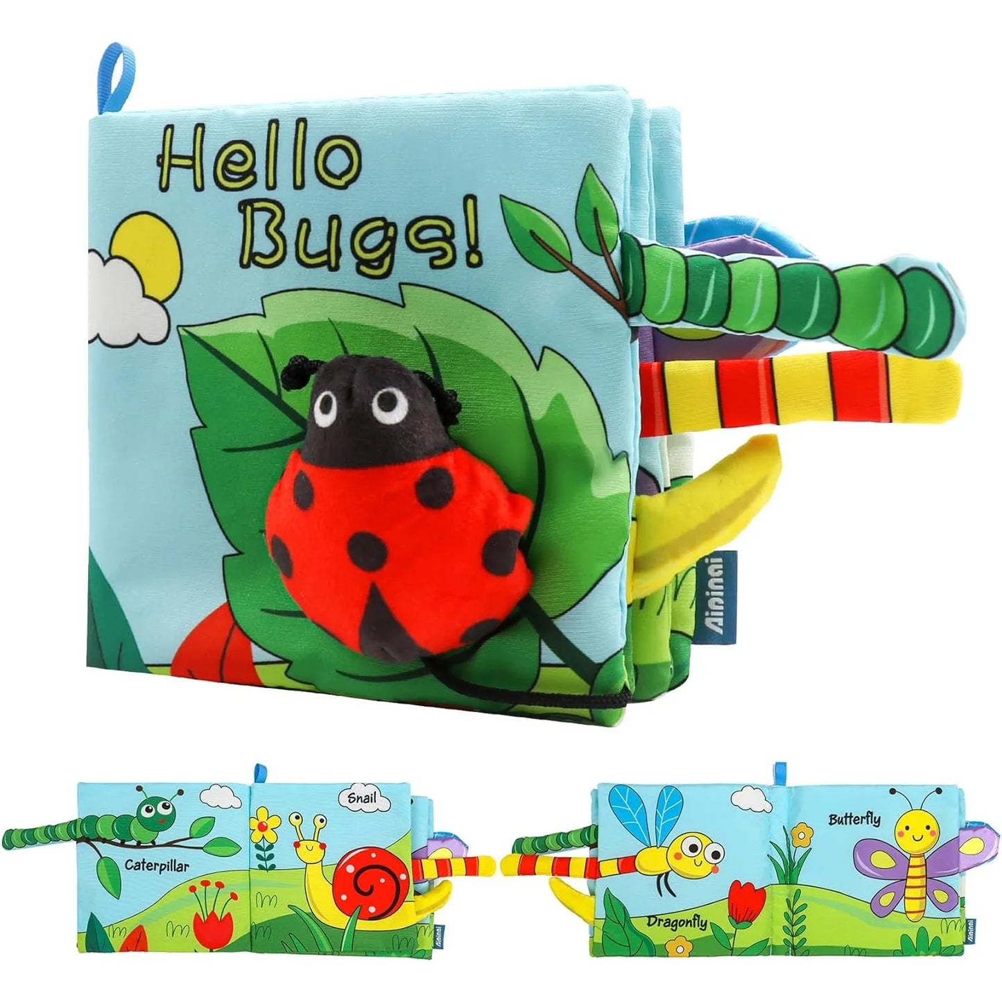 Soft Baby Book Crinkle Cloth Book Marine Animal Beetle