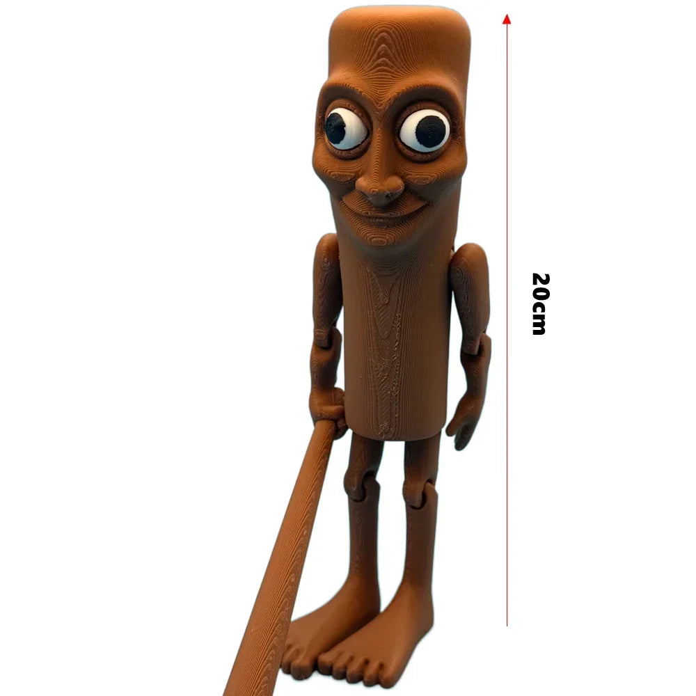 Upgraded Tung Tung Tung Sahur Figurine Ballerina Cappuccino Action Figure Tralalero Tralala Anime Figure Desk Ornament Toys Gift Multicolor 20CM Stick Man