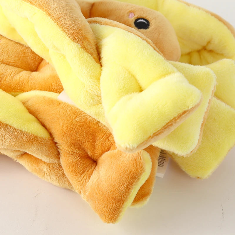 Plush Challah Bread Stuffed Toy - 19cm