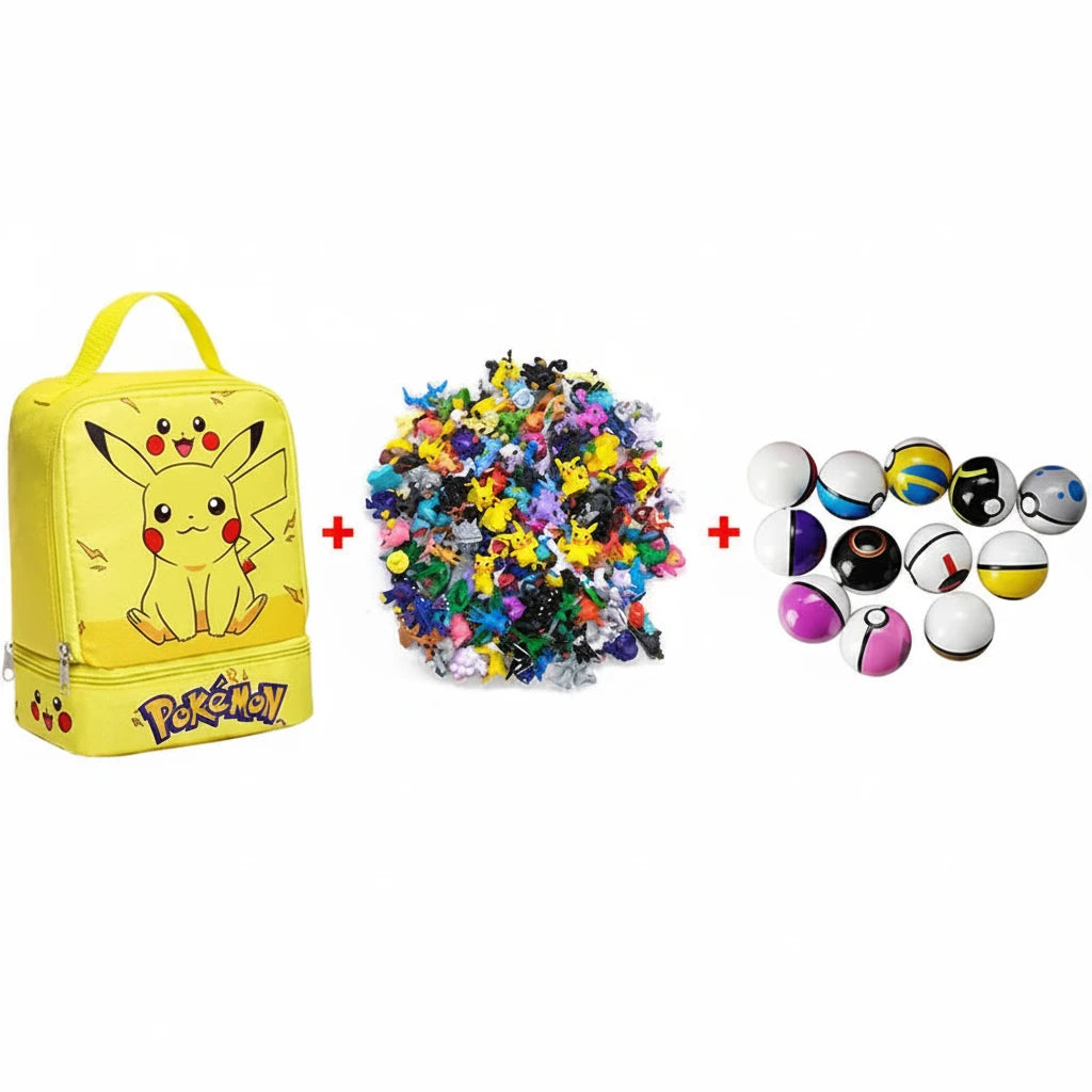 144 style Pokemon Figure with Storage Bag Monster elf ball Set Toy Pikachu Anime Action Mini Small Pokeball Child birthday Gift 4