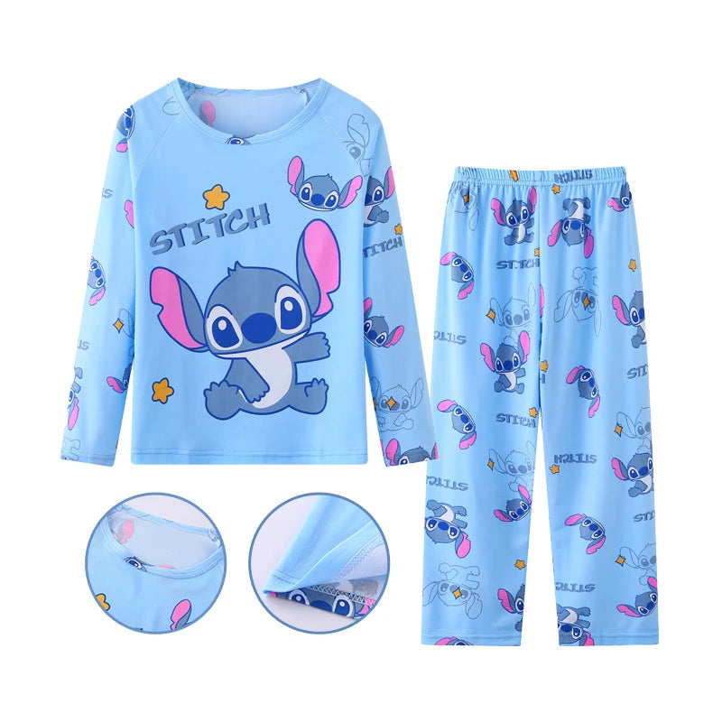 Girls/Boys Stitch Pyjamas (Age 3-16YRS) Blue