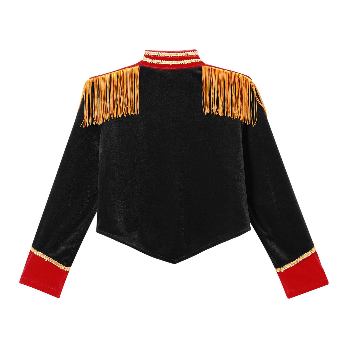 Kids Circus Ringmaster Costume Long Sleeve Fringe Tassel Jacket (Age 6-14YRS)