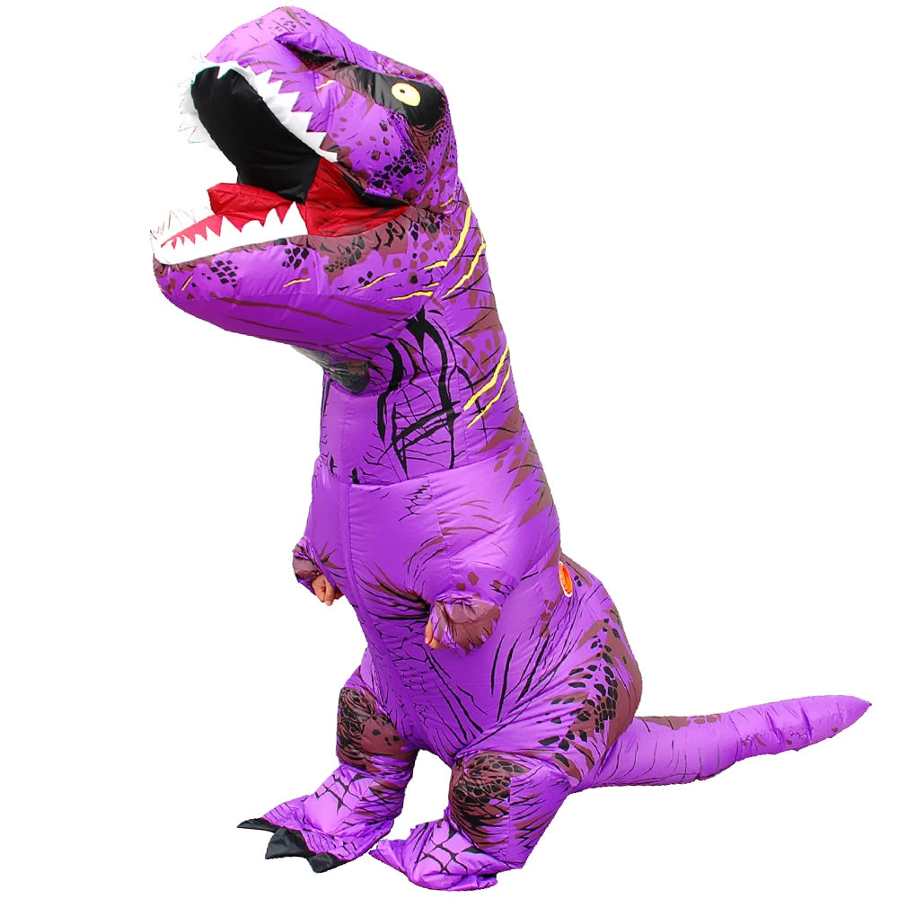 Adult/Kids Inflatable Dinosaur Costumes Purple