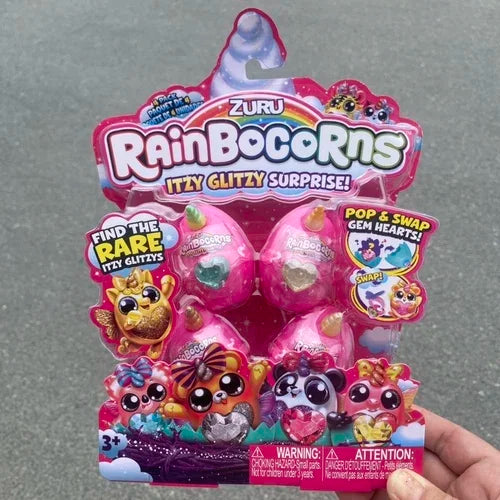 ZURU Rainbocorns Itzy Glitzy Surprise collectible eggs. 4 Pieces Multicolor
