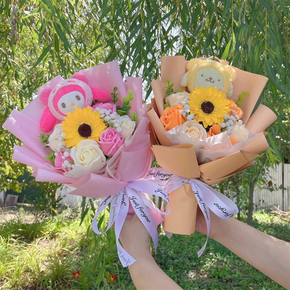 Plush Melody Stuffed Toy Flower Gift Bouquet