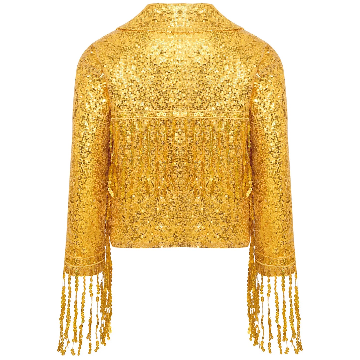Girls Sparkly Sequin Tassel Jacket (Age 6-14YRS)