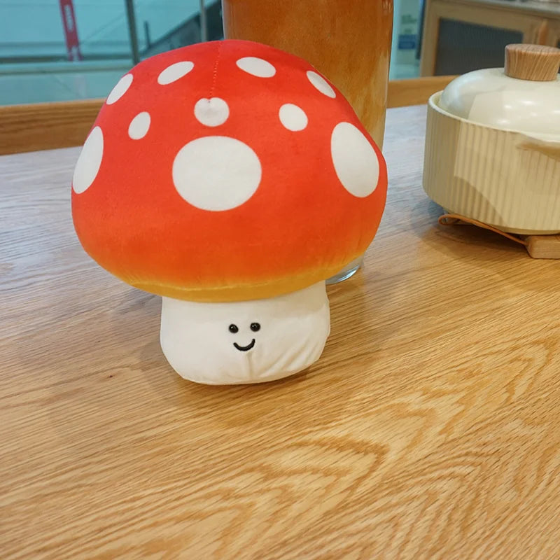 Plush Shiitake Mushrooms Stuffed Toy - 18x20cm