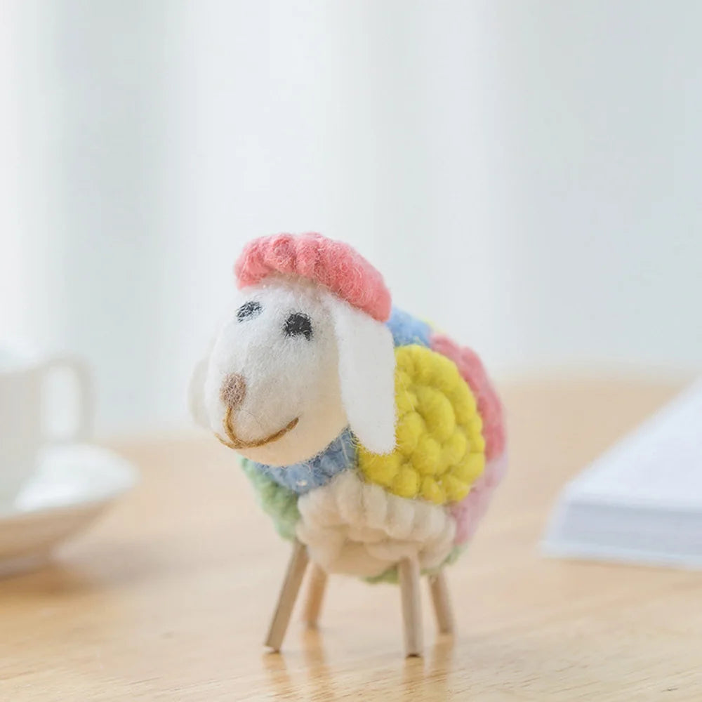 Plush Mini Felt Sheep Stuffed Toy 11-16cm