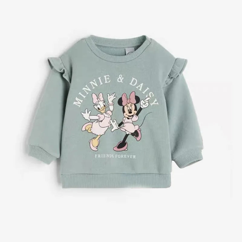 Girls Minnie Print Sweatshirt & Trousers Set (Age 9M-6YRS)