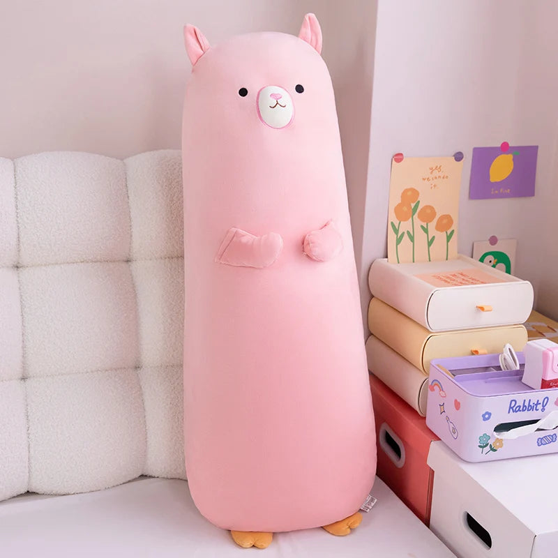 Plush Long Cuddly Plush Pillow Stuffed Toy 70-90cm Pink