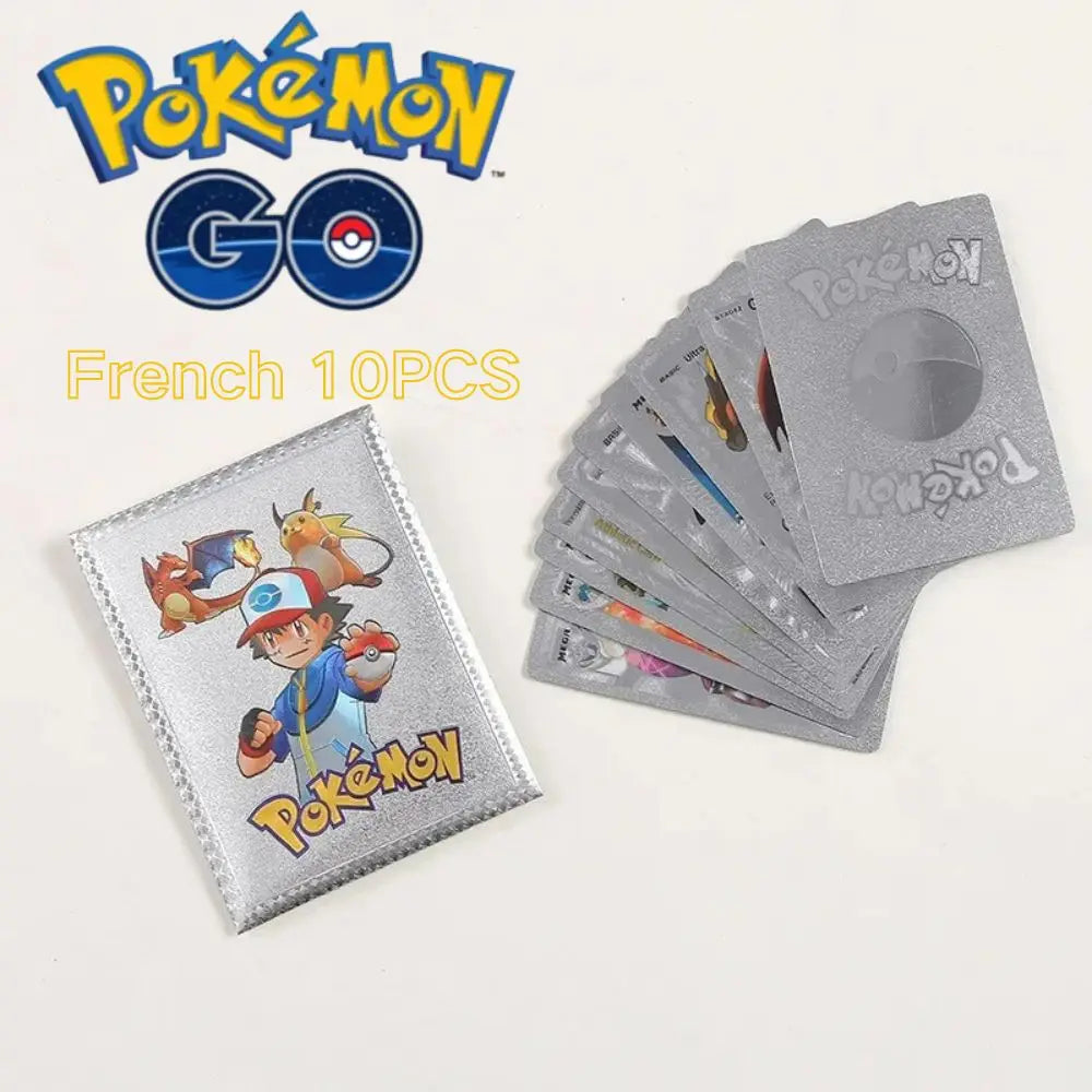 Pokémon Trading Cards (10 PCS) Silver French 10PCS