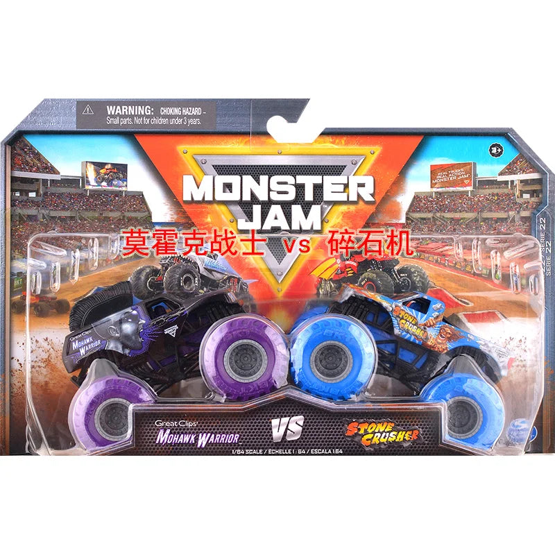 Monster Mutt Monster Jam Grave Digger 1:64 Scale Die Cast Alloy Truck Toys Monster Jam Grave Digger Monster Truck Boys Off-Road Coffee