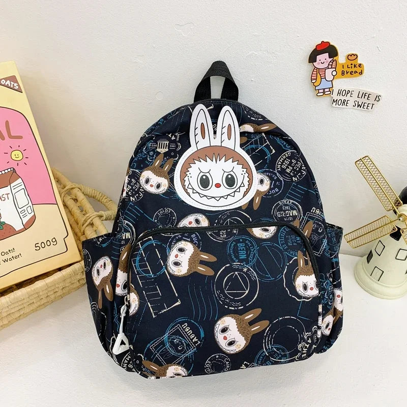 Labubu Backpack - Lightweight, Preppy Style Cartoon Schoolbag - Durable, Water-Resistant Labubu-D