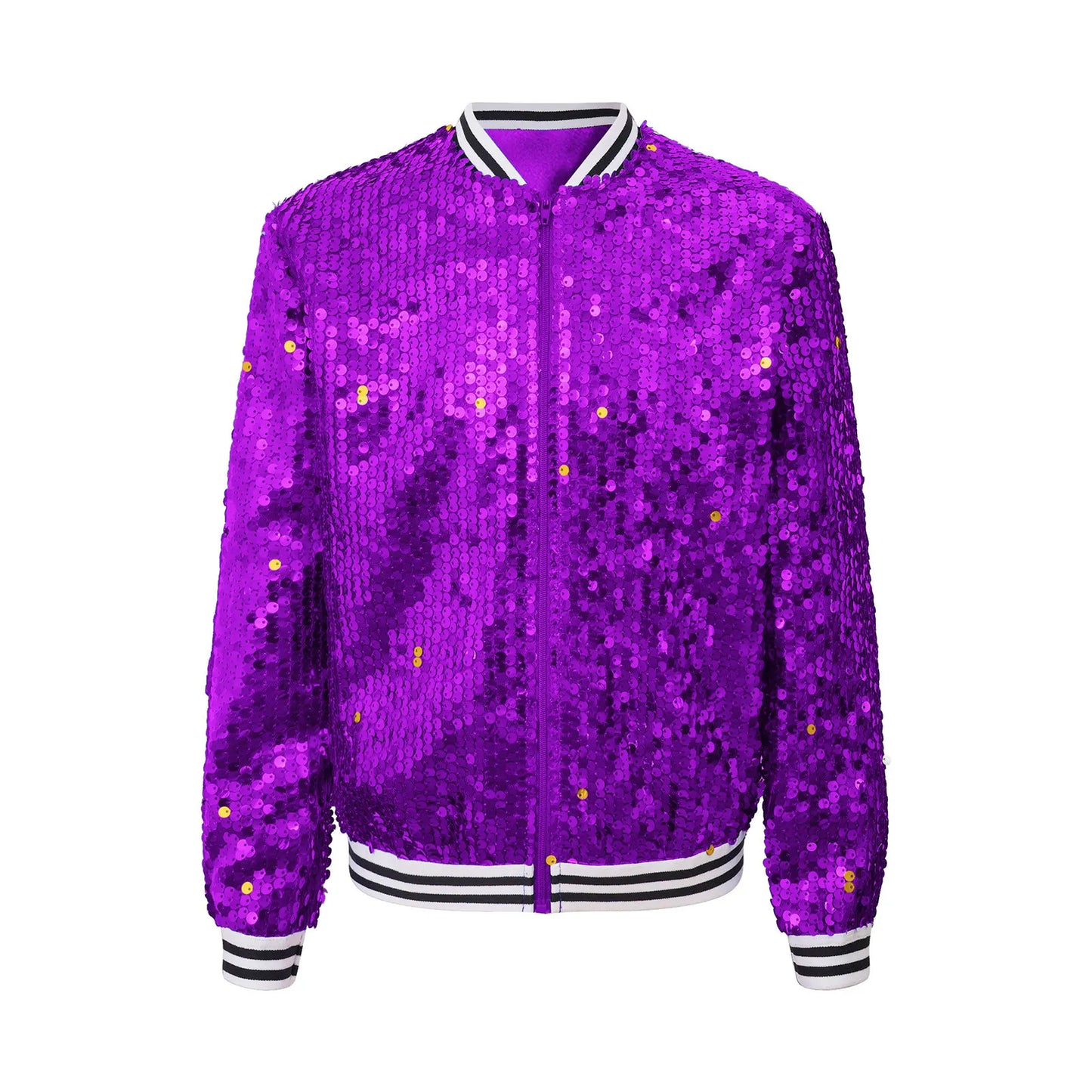 Girls Sequins Baseball Bomber Jackets (Age 6-16 YRS)