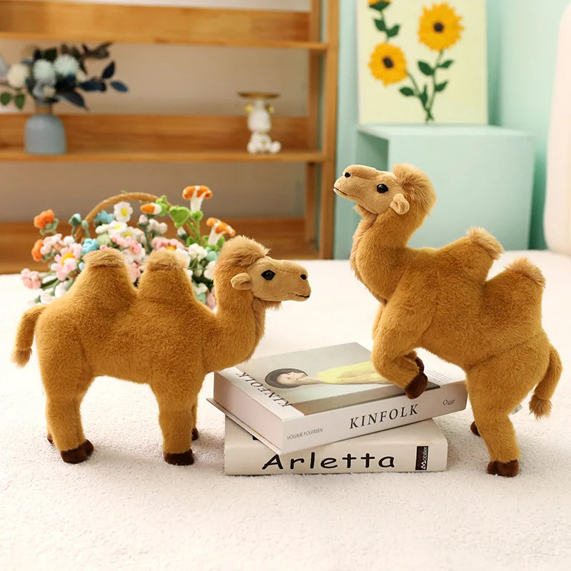 Plush Standing Camel Stuffed Toy - 30cm