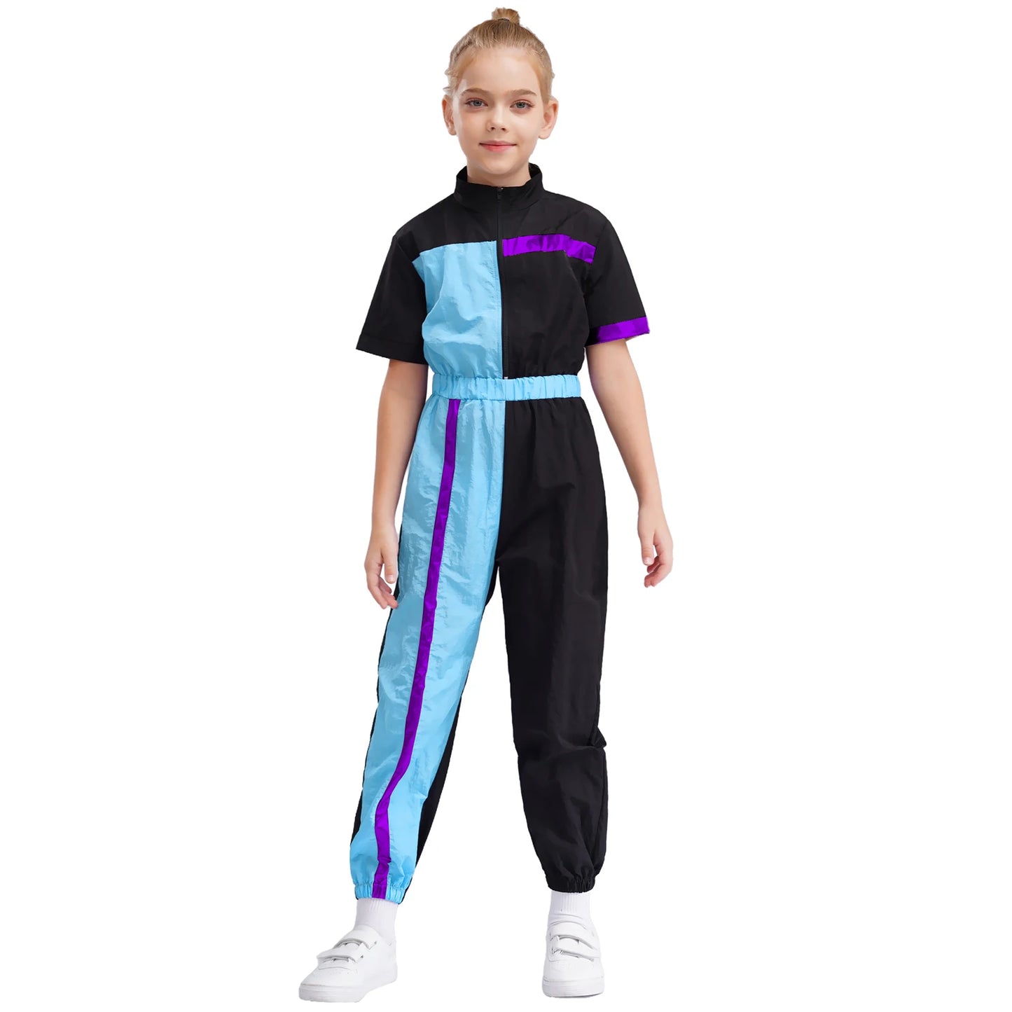 Girls Color Block Jumpsuit (6-16 YRS)